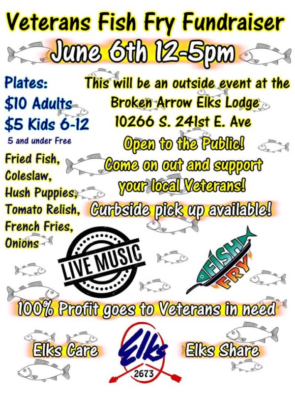 BA Elks Fish Fry June 6th BA Buzz Broken Arrow Events