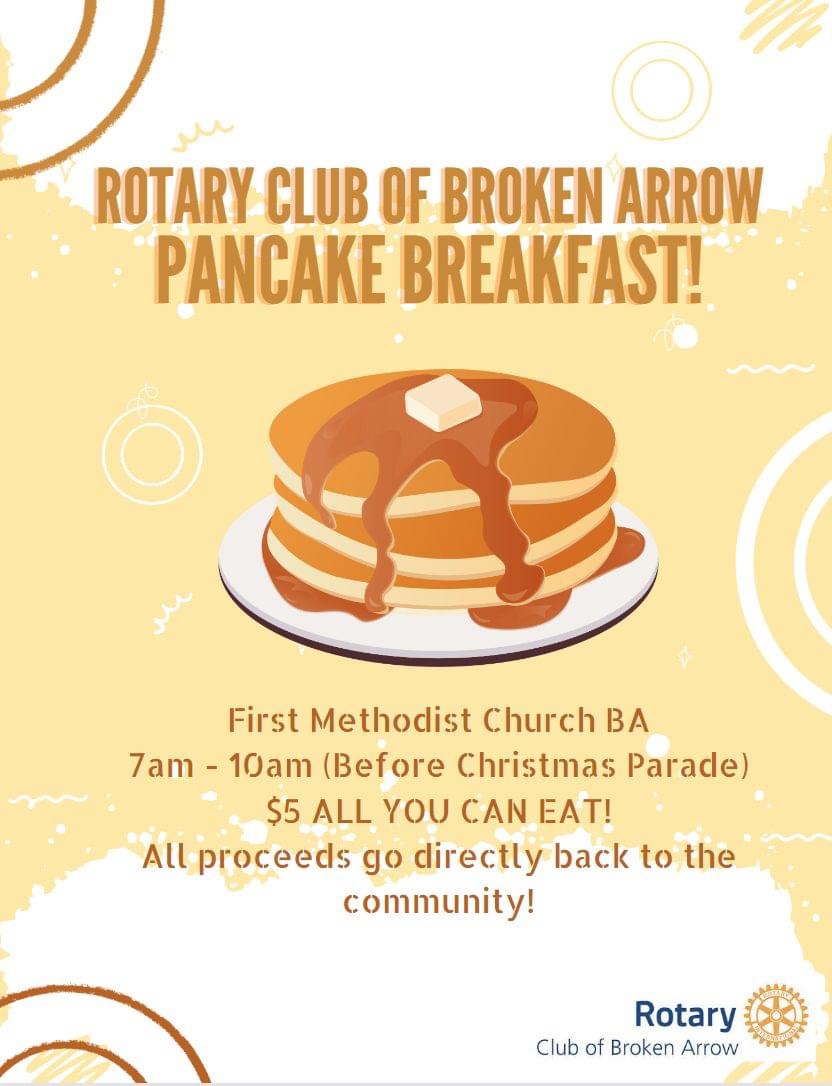 Rotary Pancake Breakfast Dec 2nd